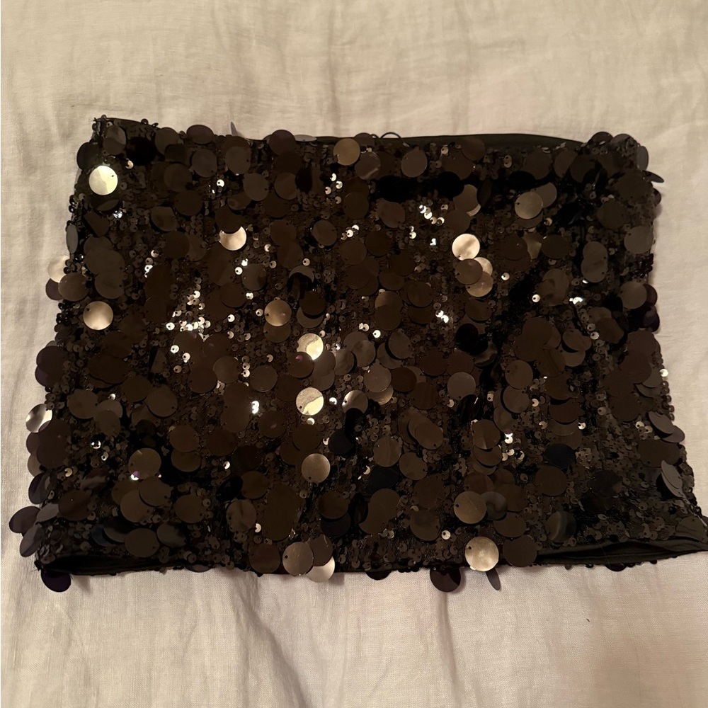 Princess Polly Black Sequin Mini Skirt